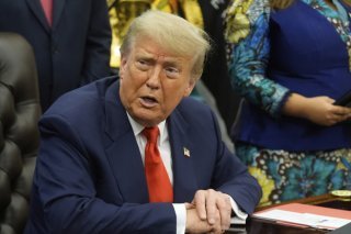Les Etats-Unis fournissent beaucoup d'argent et de nourriture à Gaza, affirme Donald Trump. KEYSTONE/AP/Manuel Balce Ceneta
